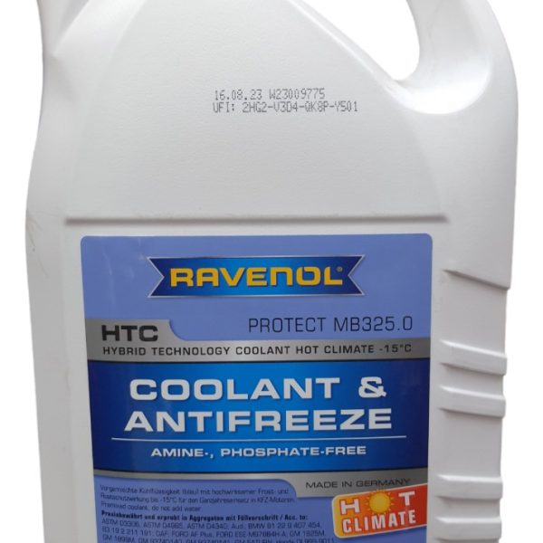 Coolant Refrigerante Ravenol Htc 5 Litros Color Azul