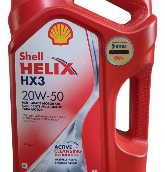 Aceite 20w50 Shell Hx3 4 Litros
