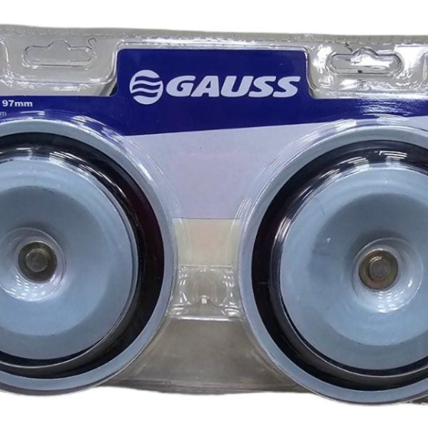 Bocina Caracol Doble Marca Gauss 12 Volt 95 Mm Grave /agudo