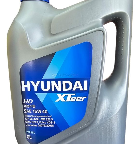 Aceite 15w40 Hyundai Xteer Diesel 6 Litros Semi Sintetico