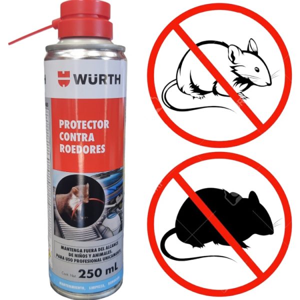 Repelente Roedores Wurth 250 Ml Uso Automotriz