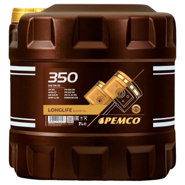 Aceite Pemco 5w30 7 Litros Acea C3 Vw 507.00 Made In Aleman
