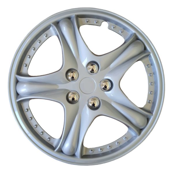 4 Tapas De Rueda Aro 15 Universal Safari Racing Color Gris