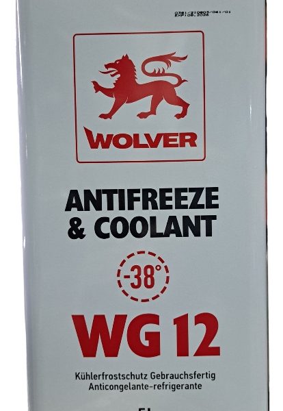 Coolant Wolver 50/50 Wg12 5 Litros Audi Volswagen Seat Ford Color Rojo