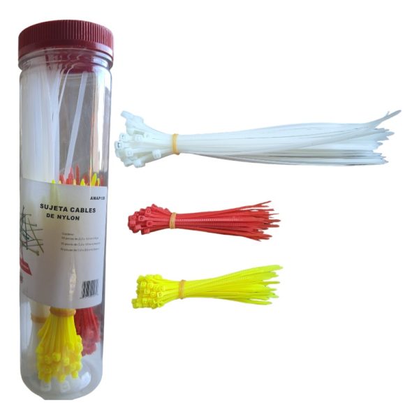 Amarras Plasticas 150 Unidades Colores Incluye Envasado