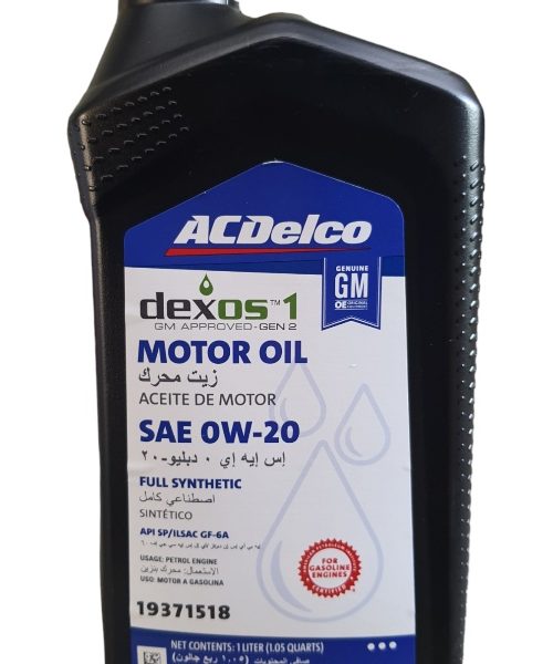 Aceite 0w20 Acdelco Gm 1 Litro