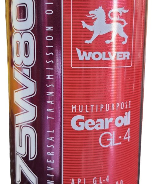 Aceite 75w80 Api Gl4 Wolver Transmision Diferencial 1 Litro