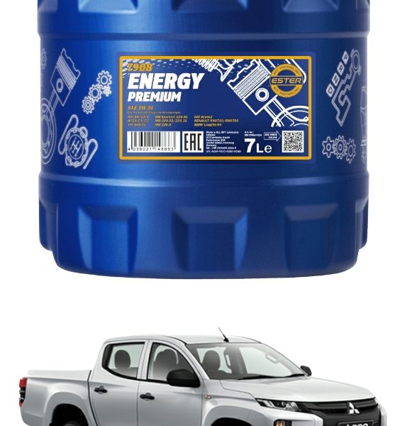 Aceite 5w30 Mannol Mitsubushi L200 7 Litros Acea C3 Dpf