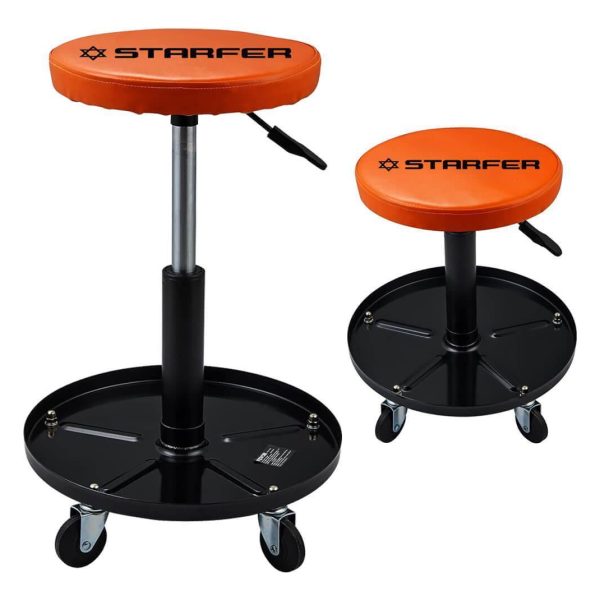 Taburete Para Taller Mecánico Con Asiento Giratorio - Starfer
