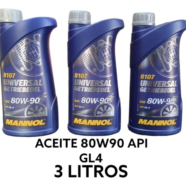 Aceite Mannol 80w90 Api Gl4 3 Litros Made In Alemania