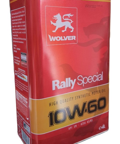 Aceite 10w60 Wolver Rally Especial Competicion 4 Litros