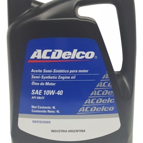 Aceite Para Motor Acdelco Semi-sintético 10w40 X 4l