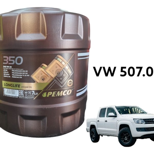 Aceite 5w30 Pemco Acea C3 Vw507.00 Volkswagen Amarok 7 Lts
