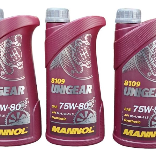 Aceite 75w80 Mannol Api Gl4-gl5 Ls Sintetico Aleman 3 Litros