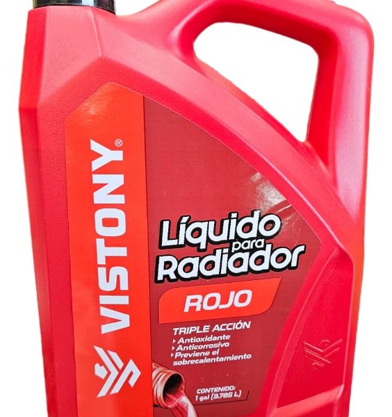 Coolant Refrigerante Anticongelante Vistony Rojo 3.78 Lts