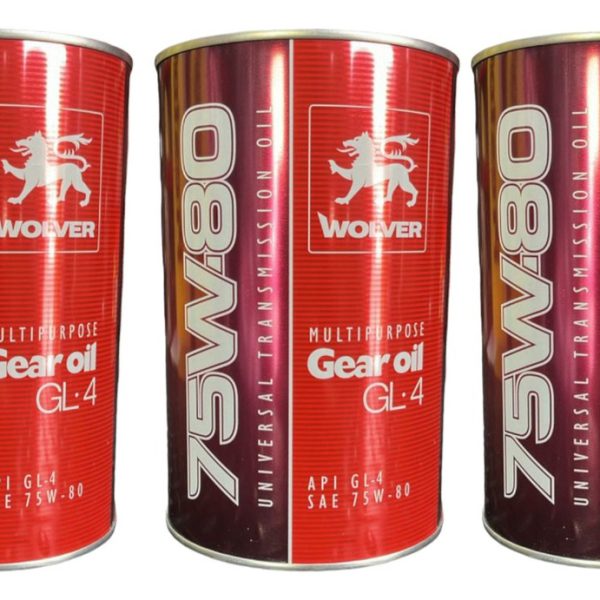 Aceite 75w80 Api Gl4 Wolver Transmision Y Diferencial 3 Lts