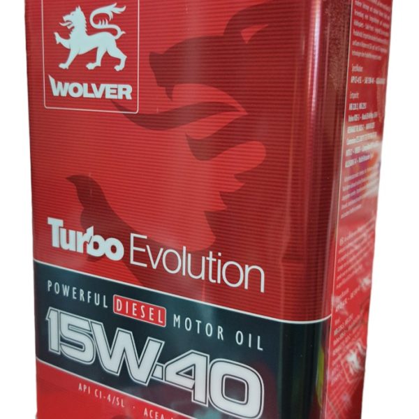 Aceite 15w40 Wolver Evolution Diesel Api Cl4 Acea A3/b4 E7
