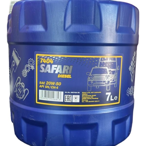 Aceite 20w50 Mannol Safari Diesel Api Sn/ Ch4 7 Litros